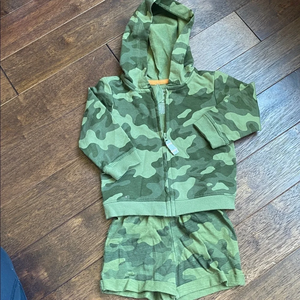 Jumping Beans Olive Camo Kids Set